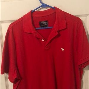 Abercrombie and Fitch polo red